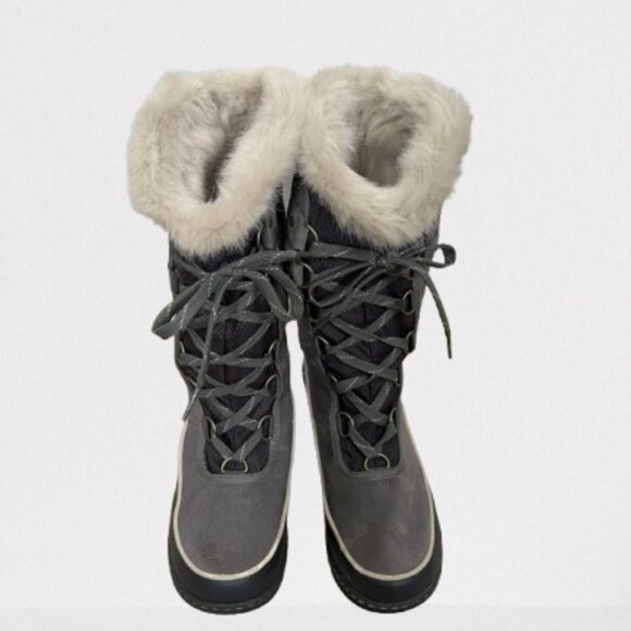 SOREL Tivoli III High Waterproof Winter Boots Cloud Grey Size 7 - Picture 4 of 11